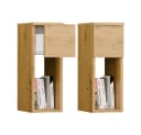 Raumhirsch Furniture Nachttisch GALAX mit Ablage und Schublade Bild 2