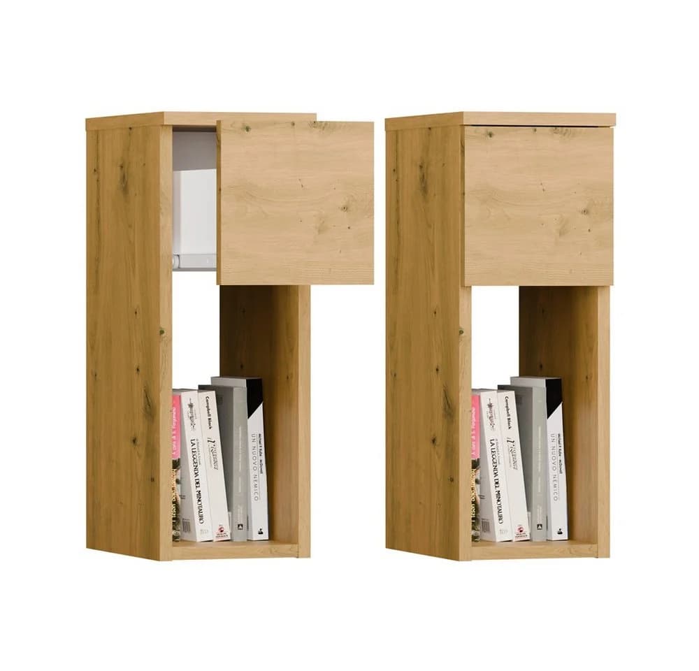 Raumhirsch Furniture Nachttisch GALAX mit Ablage und Schublade - Bild 2