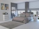 Raumhirsch Furniture Nachttisch MALWA M2 Weiß Matt 2 Schubladen Bild 2