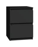 Raumhirsch Furniture Nachttisch MALWA M2 Schwarz 2 Schubladen Bild 2