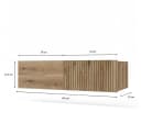 Raumhirsch Furniture Badkommode Hängeschrank 140 cm Eiche Bild 4