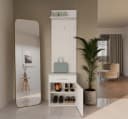 Raumhirsch Furniture Wandgarderobe mit Schuhbank Weiß Bild 3