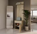 Raumhirsch Furniture Wandgarderobe mit Schuhschrank und 5 Haken Bild 4
