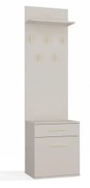 Raumhirsch Furniture Wandgarderobe mit Schuhbank & 5 Haken Beige Bild 2