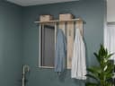 Raumhirsch Furniture Wandgarderobe mit Spiegel 6 Haken Braun Bild 1