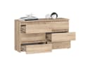 Raumhirsch Furniture Kommode 6 Schubladen Modern Braun Bild 2