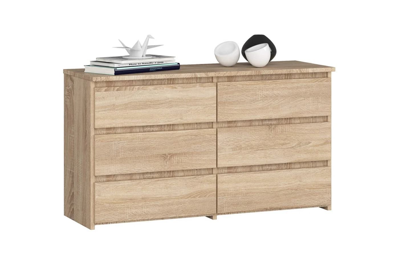 Raumhirsch Furniture Kommode 6 Schubladen Modern Braun - Bild 3