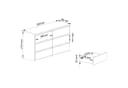 Raumhirsch Furniture Kommode 6 Schubladen Modern Braun Bild 4