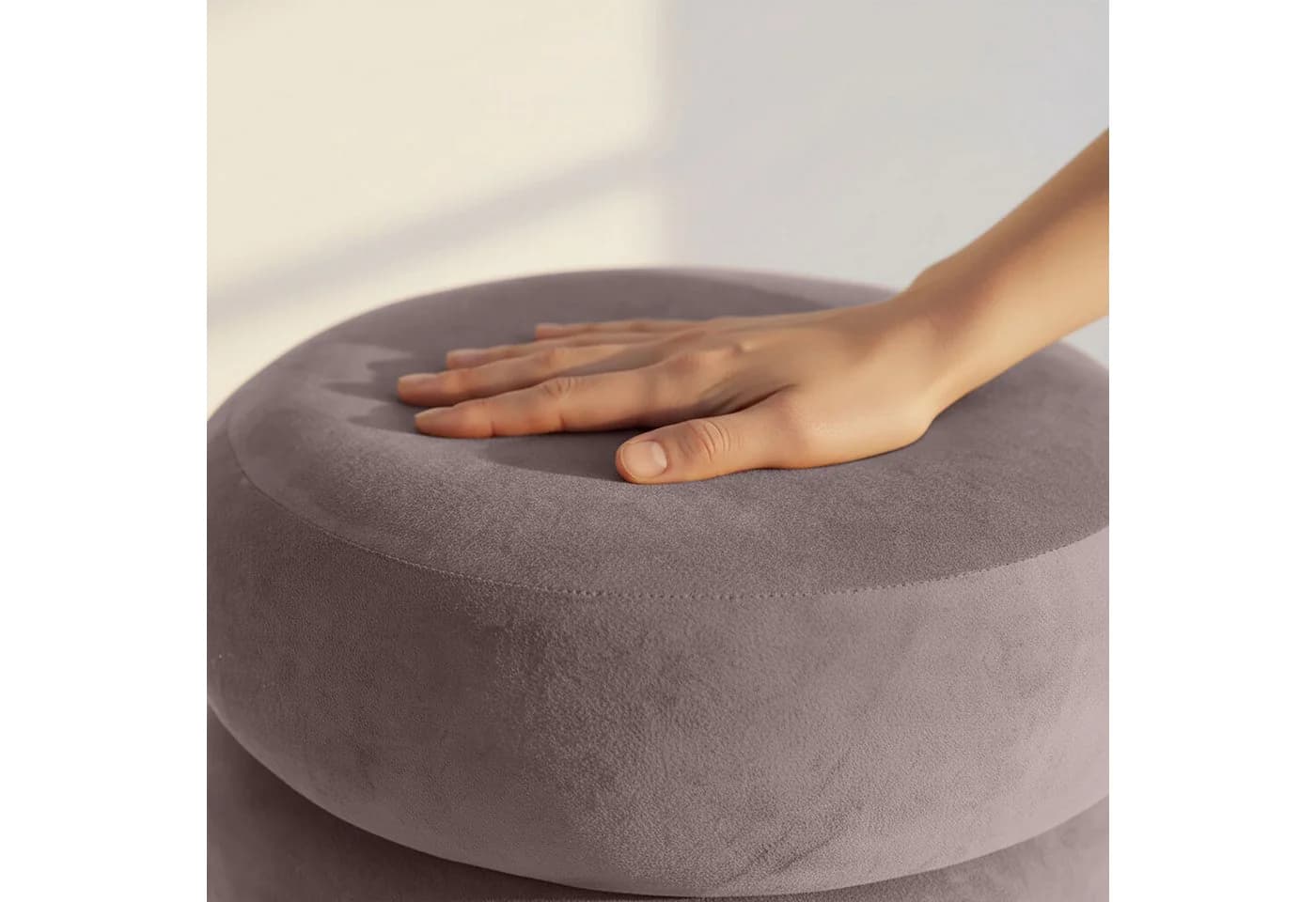 Raumhirsch Furniture SNUGGO Sitzpouf mit Stauraum Teddy Braun - Bild 4