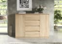 Raumhirsch Furniture Kommode 2 Türen 4 Schubladen Braun Modern Bild 2