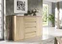 Raumhirsch Furniture Kommode 2 Türen 4 Schubladen Braun Modern Bild 4