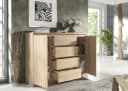 Raumhirsch Furniture Kommode 2 Türen 4 Schubladen Braun Modern Bild 5