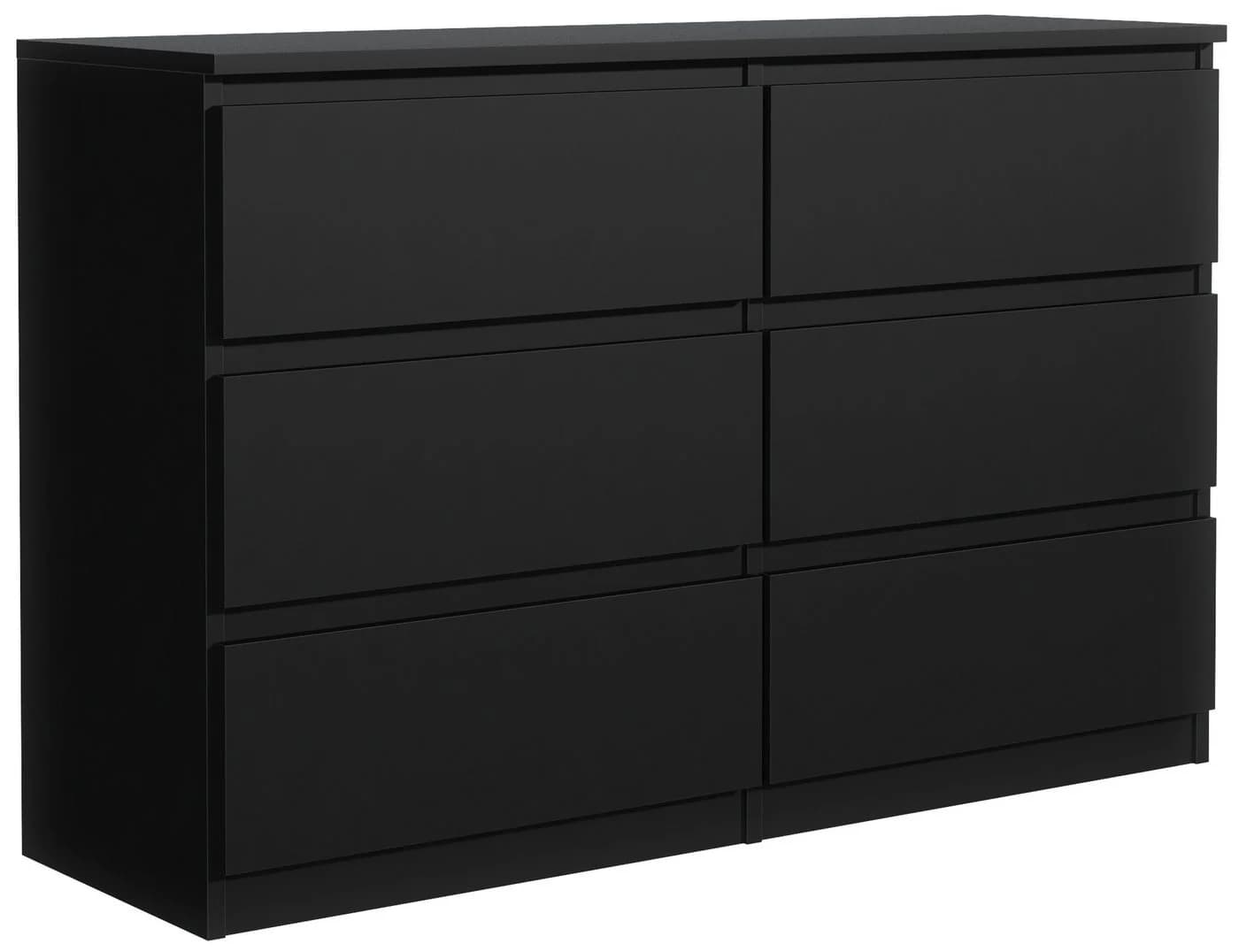Raumhirsch Furniture Kommode 6 Schubladen Schwarz Modern - Bild 2