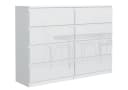Raumhirsch Furniture Kommode 8 Schubladen Weiß Hochglanz Modern Bild 1