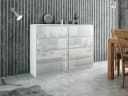 Raumhirsch Furniture Kommode 8 Schubladen Weiß Hochglanz Modern Bild 5