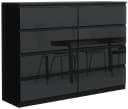 Raumhirsch Furniture Kommode 8 Schubladen Schwarz Hochglanz Bild 1