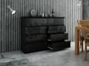 Raumhirsch Furniture Kommode 8 Schubladen Schwarz Hochglanz Bild 4
