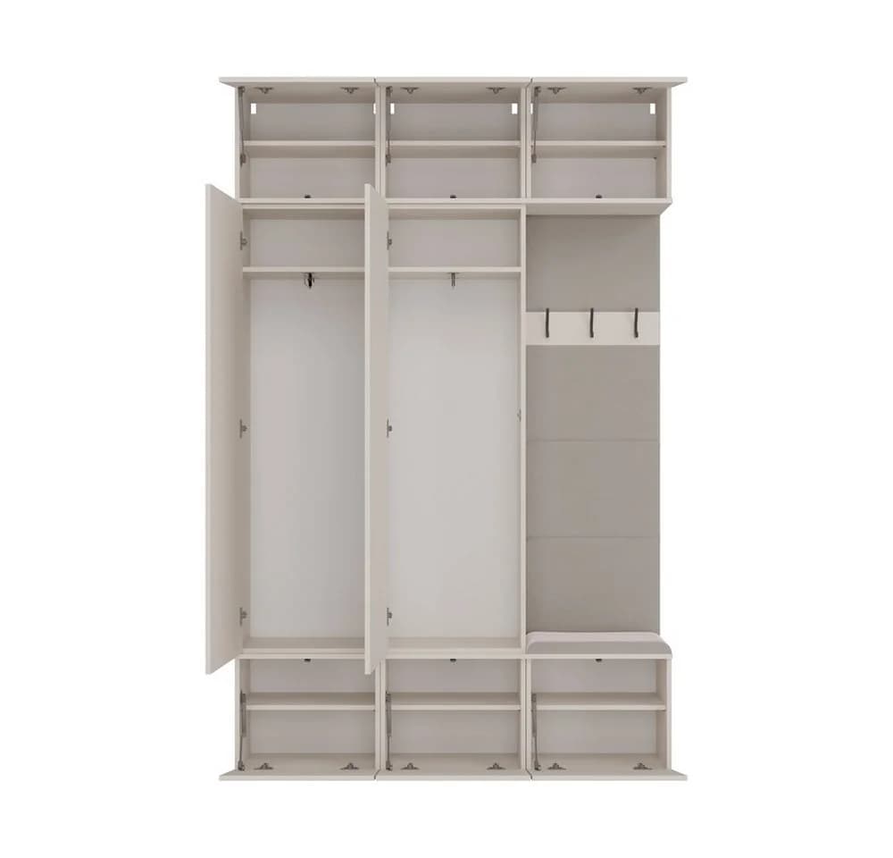 Raumhirsch Furniture Garderobenschrank mit Schuhschrank Beige TIP-ON - Bild 5