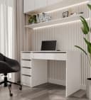 Raumhirsch Furniture Schreibtisch ARTO mit 5 Schubladen Weiß Bild 2