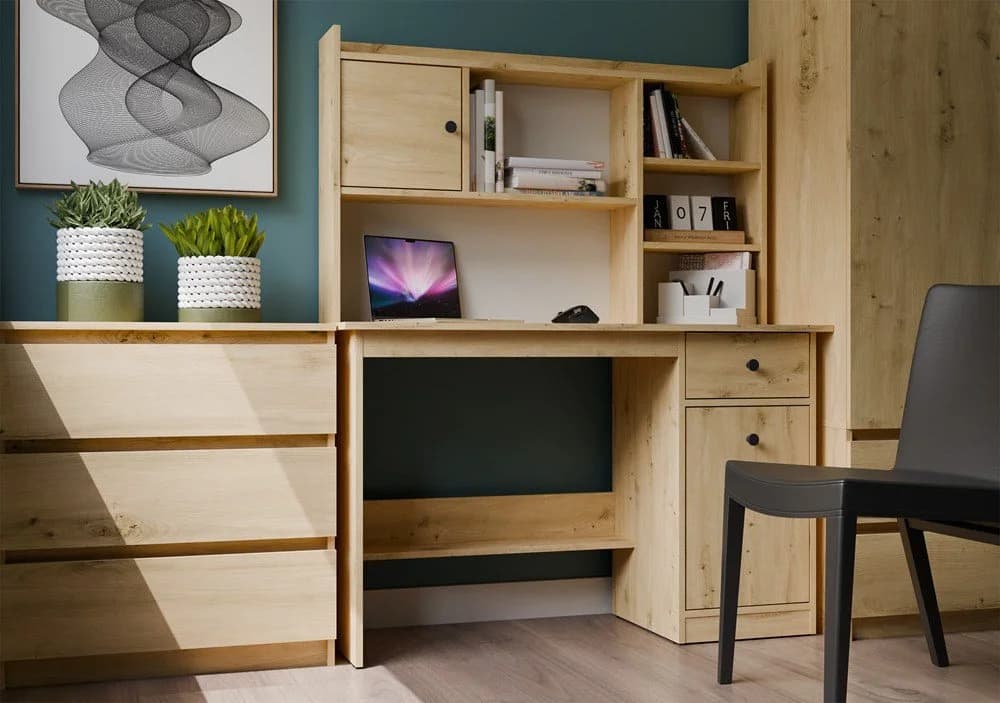 Raumhirsch Furniture Schreibtisch CHESTER mit Schublade und Schrank - Bild 2