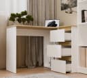 Raumhirsch Furniture Eckschreibtisch NICEA Weiß mit Schubladen Bild 2