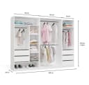 Raumhirsch Furniture Kleiderschrank Weiß Modulares System Mit Schubladen Bild 3