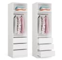 Raumhirsch Furniture Kleiderschrank mit 3 Schubladen und Kleiderstange Bild 1