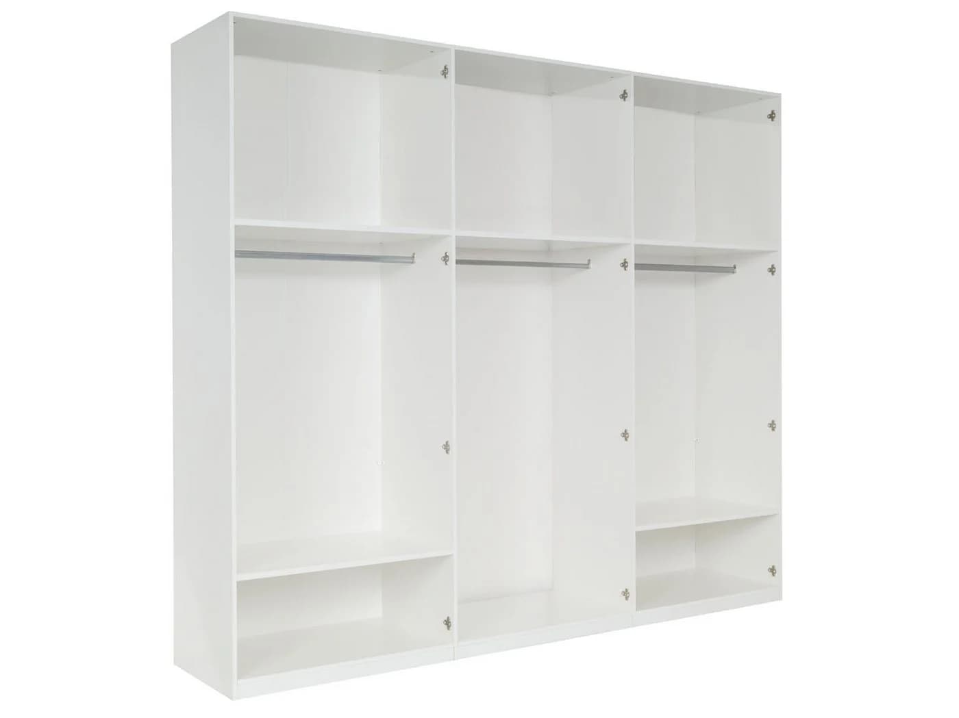 Raumhirsch Furniture Kleiderschrank 6-türig Hochglanz Weiß - Bild 4