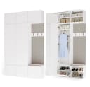 Raumhirsch Furniture Garderobenschrank mit Schuhschrank Weiß TIP-ON Bild 1