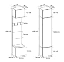 Raumhirsch Furniture Garderobenschrank mit Schuhschrank Weiß TIP-ON Bild 3
