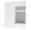Raumhirsch Furniture Garderobenschrank mit Schuhschrank Weiß Bild 1
