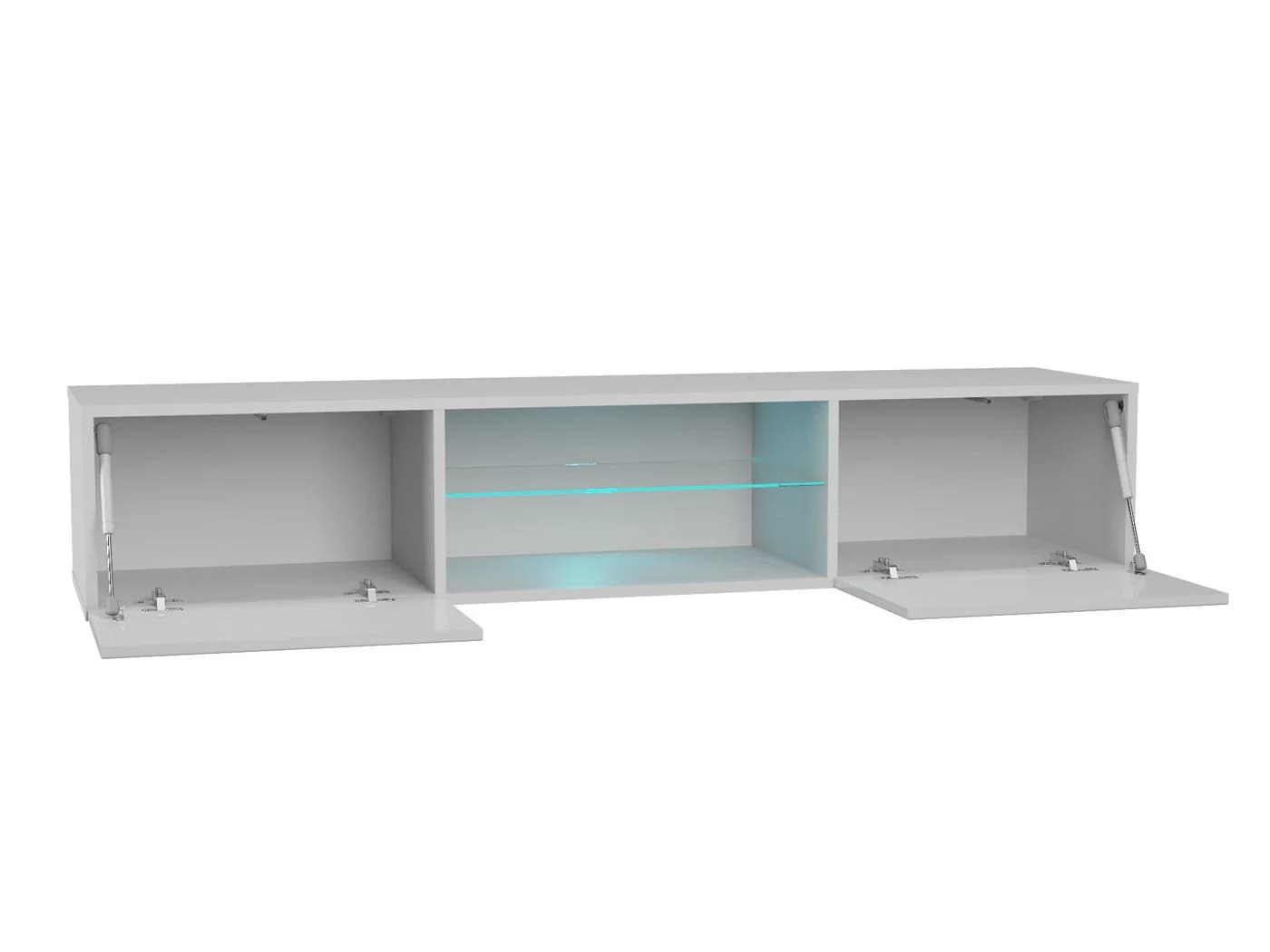 Raumhirsch Furniture TV-Lowboard POINT Weiß mit LED-Beleuchtung