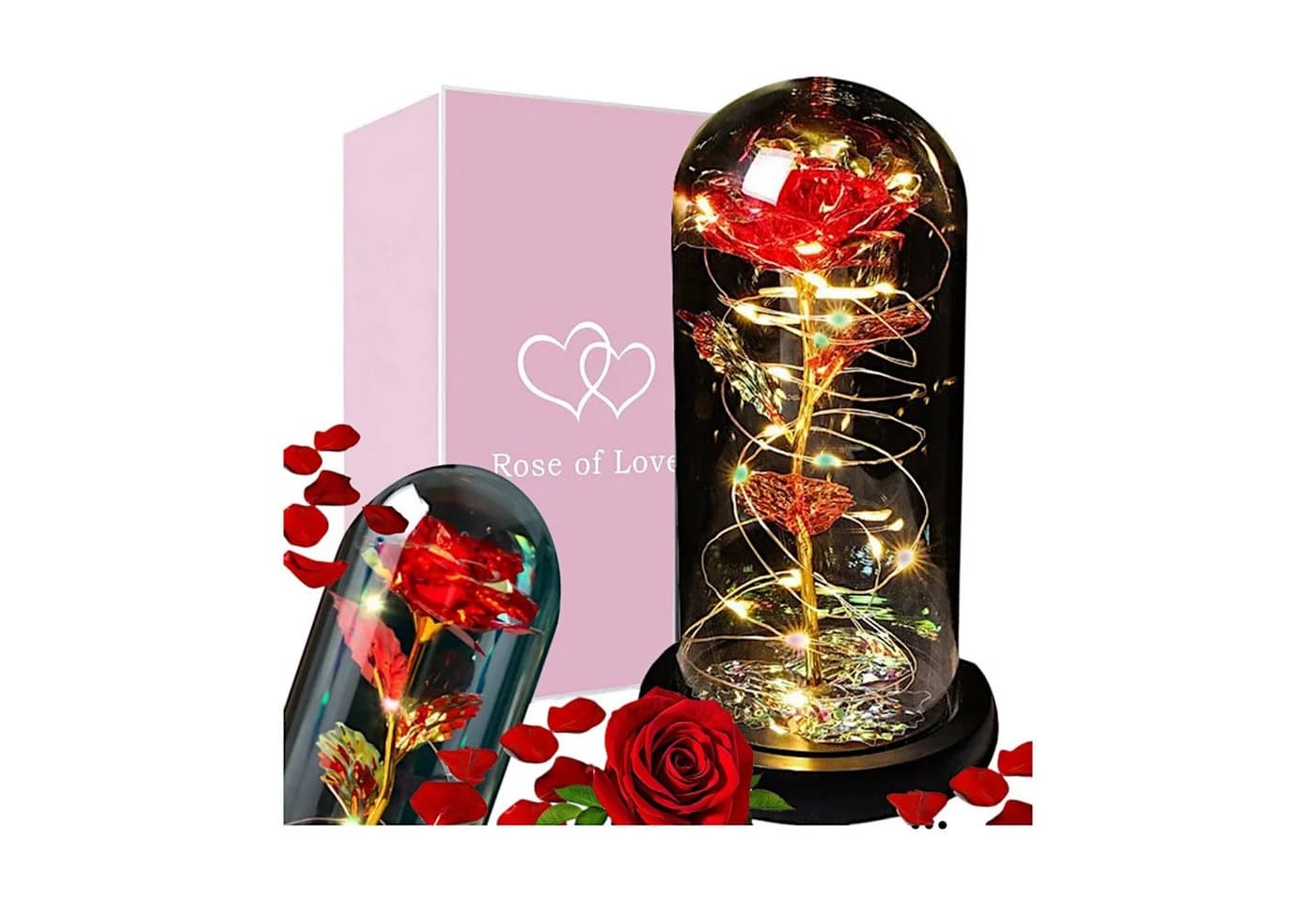 VERK GROUP Geschenkbox Ewige Rose mit LED-Beleuchtung - Bild 2