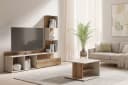 Home affaire Couchtisch LUMIA Modern Beige/Braun 60x60cm Bild 1