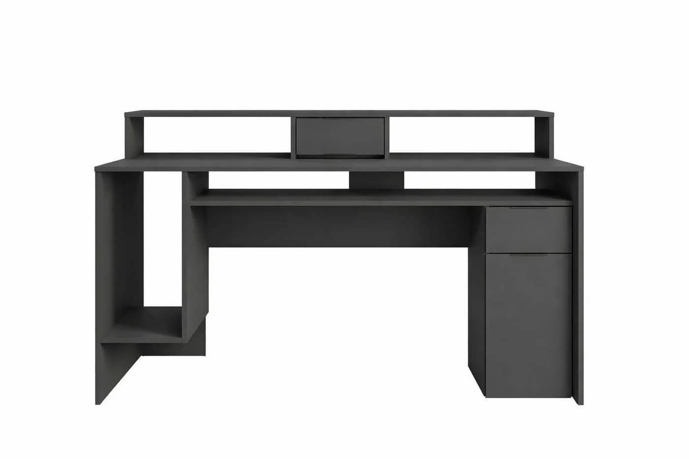 OTTO HOME Schreibtisch Peoria Computertisch mit Towerfach Graphit - Bild 5