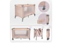 MoMi Baby-Reisebett Belove Beige 3-in-1 mit Matratze Bild 4