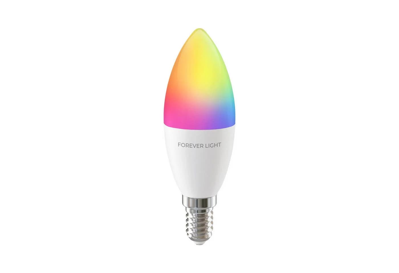 Forever Light LED-Leuchtmittel Lampe RGB E14 C37 5W 500lm Neutralweiß 4000 K Energieklasse F RGB Beleuchtung - Bild 2