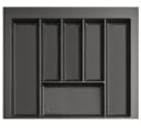 livingpoint24 Besteckeinsatz kürzbar grau Kunststoff Bild 2