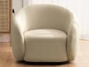 S-Style Möbel Cocktailsessel Roundi Bouclé Beige Modern Bild 1