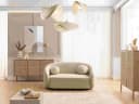 S-Style Möbel 2-Sitzer Sofa Roundi Beige Bouclé Bild 4