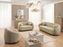 S-Style Möbel 2-Sitzer Sofa Roundi Beige Bouclé Bild 5