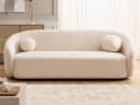 S-Style Möbel 3-Sitzer Sofa Roundi Bouclé Cremeweiß Modern Bild 1