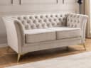 S-Style Möbel Polstergarnitur 3+2+1 Whitby Samt Chesterfield Bild 3