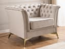 S-Style Möbel Polstergarnitur 3+2+1 Whitby Samt Chesterfield Bild 4