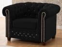 S-Style Möbel Chesterfield-Sessel Cleo Blink Samt Kristallsteppung Bild 2
