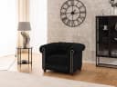 S-Style Möbel Chesterfield-Sessel Cleo Blink Samt Kristallsteppung Bild 4