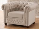 S-Style Möbel Polstergarnitur Chesterfield 3+2+1 Cleo Blink aus Samt mit Kristallsteppung Bild 5