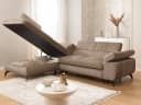 S-Style Möbel Ecksofa Bonnie mit Schlaffunktion Bettkasten Cordstoff Bild 4