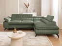 S-Style Möbel Ecksofa Bonnie mit Schlaffunktion, Cordstoff, Bettkasten Bild 1