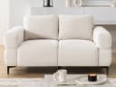 S-Style Möbel 2-Sitzer Sofa Cardea in Bubble-Optik aus weichem Strukturstoff Bild 1